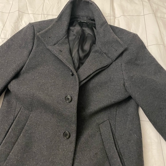 Club Monaco Grey Wool Coat - Picture 3 of 5
